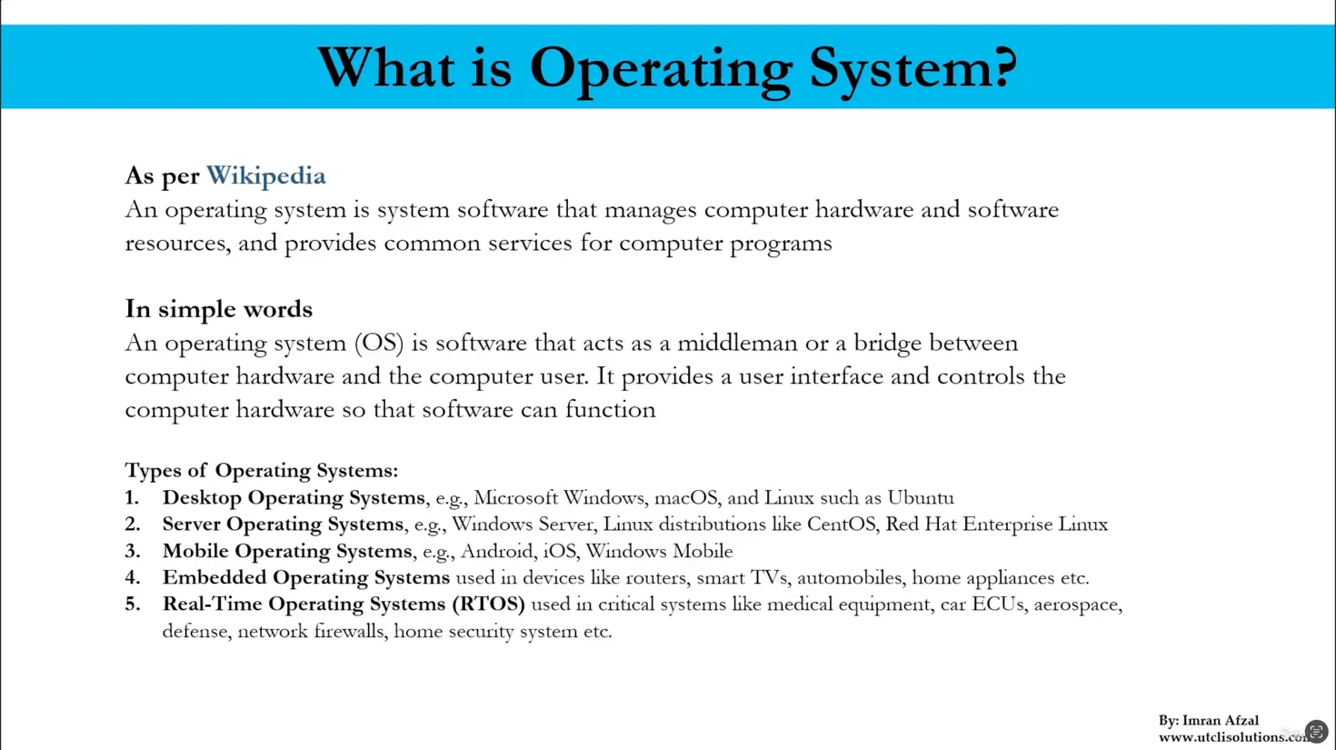 What is Operating System? 1