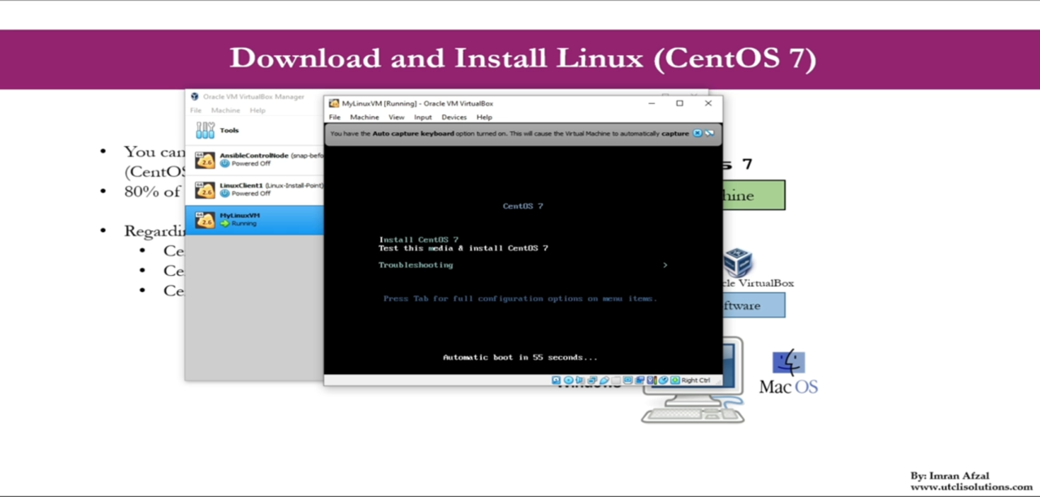 Download and Install Linux (CentOS 7)