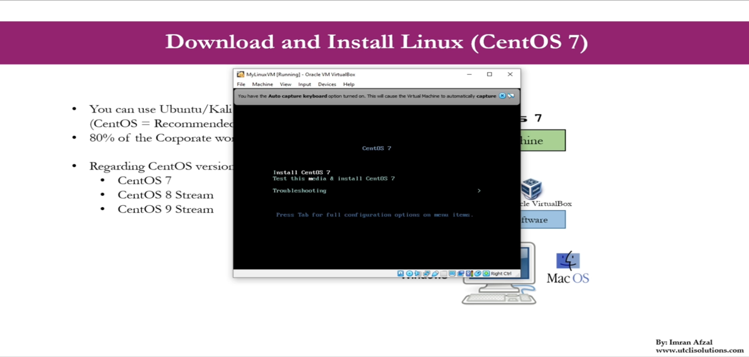 Download and Install Linux (CentOS 7)