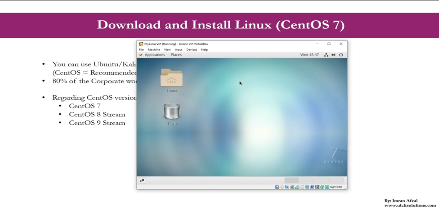 Download and Install Linux (CentOS 7)