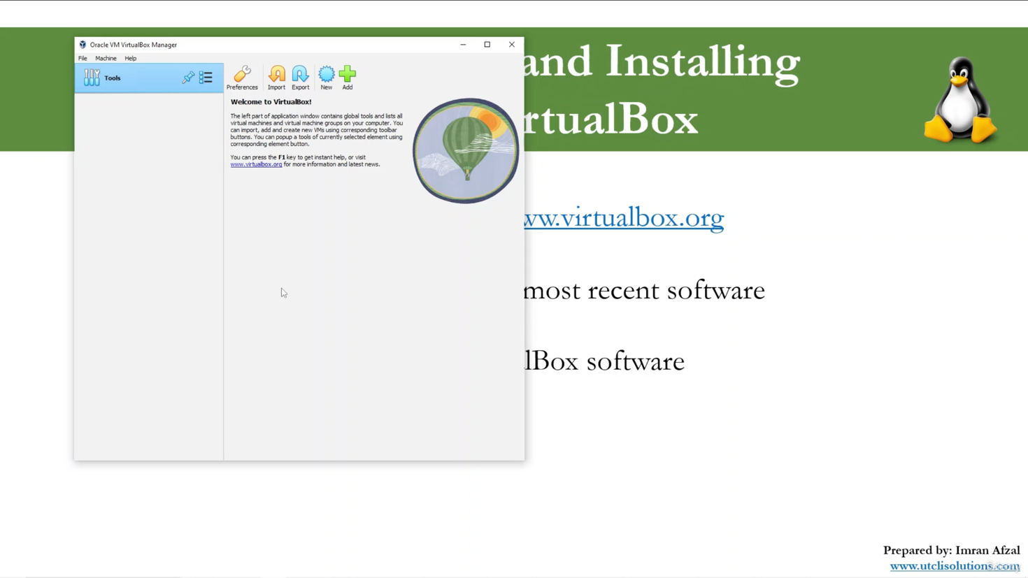 Downloading and Installing Oracle VirtualBox 3